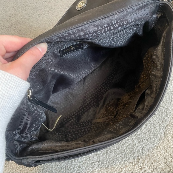 Kate Spade Black Nylon Messenger Bag/Tote/Purse - Picture 11 of 12